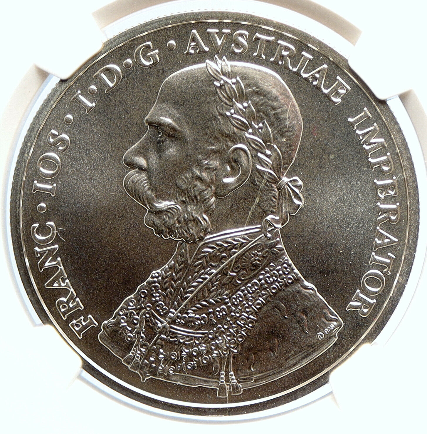 2001 AUSTRIA FRANZ JOSEPH I Silver 10 Kreuzer Fantasy Issue Coin NGC i105737