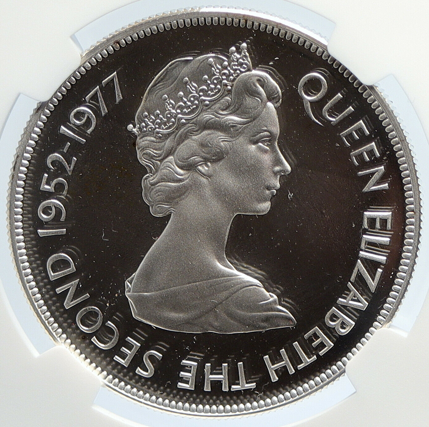 1977 SAINT HELENA UK Queen ELIZABETH II Silver Jubilee 25 Pence Coin NGC i105747