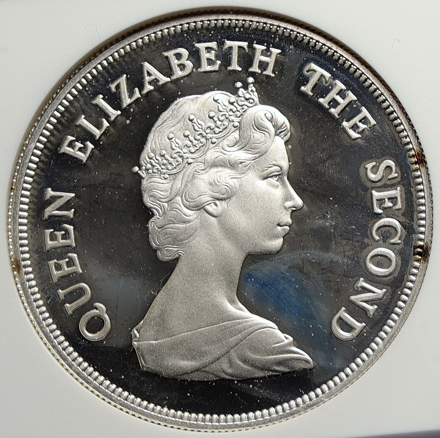 1980 TUVALU Ellice Islands UK Elizabeth II 80Y Proof Silver $10 Coin NGC i105768