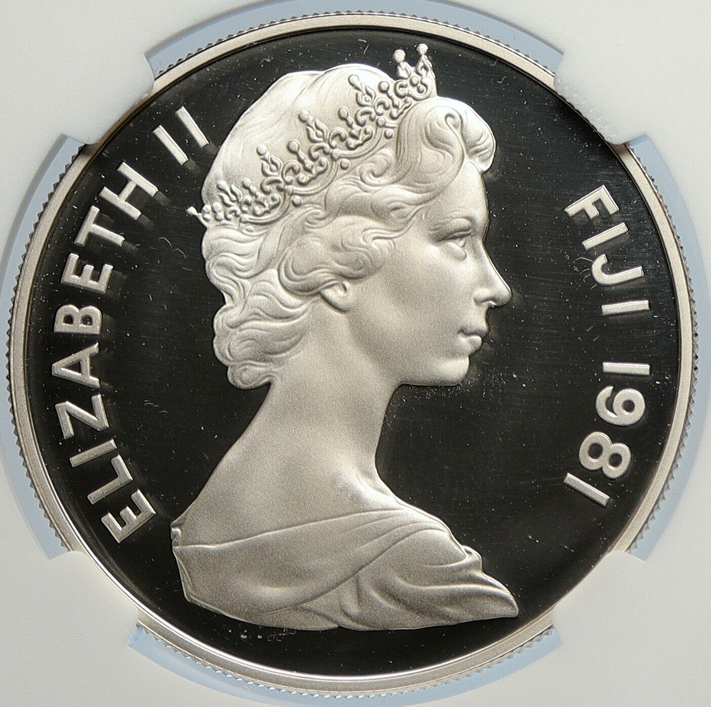 2002 FIJI UK Elizabeth II WEDDING Diana & Charles PF Silver $10 Coin NGC i105775