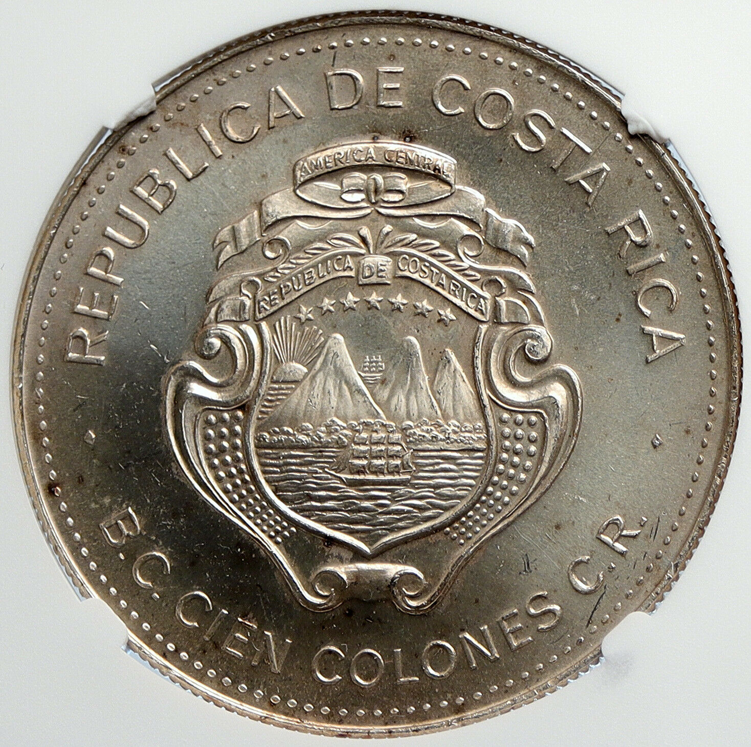 1979 COSTA RICA Year of the Child UNESCO OLD Silver 100 Colones NGC Coin i105779