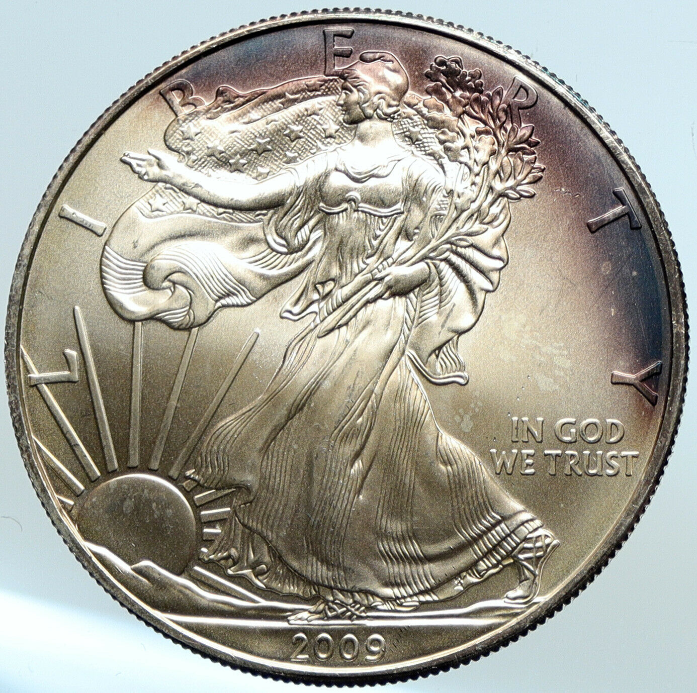 2009 UNITED STATES US Walking Liberty BALD EAGLE Silver Ounce Medal Coin i100743