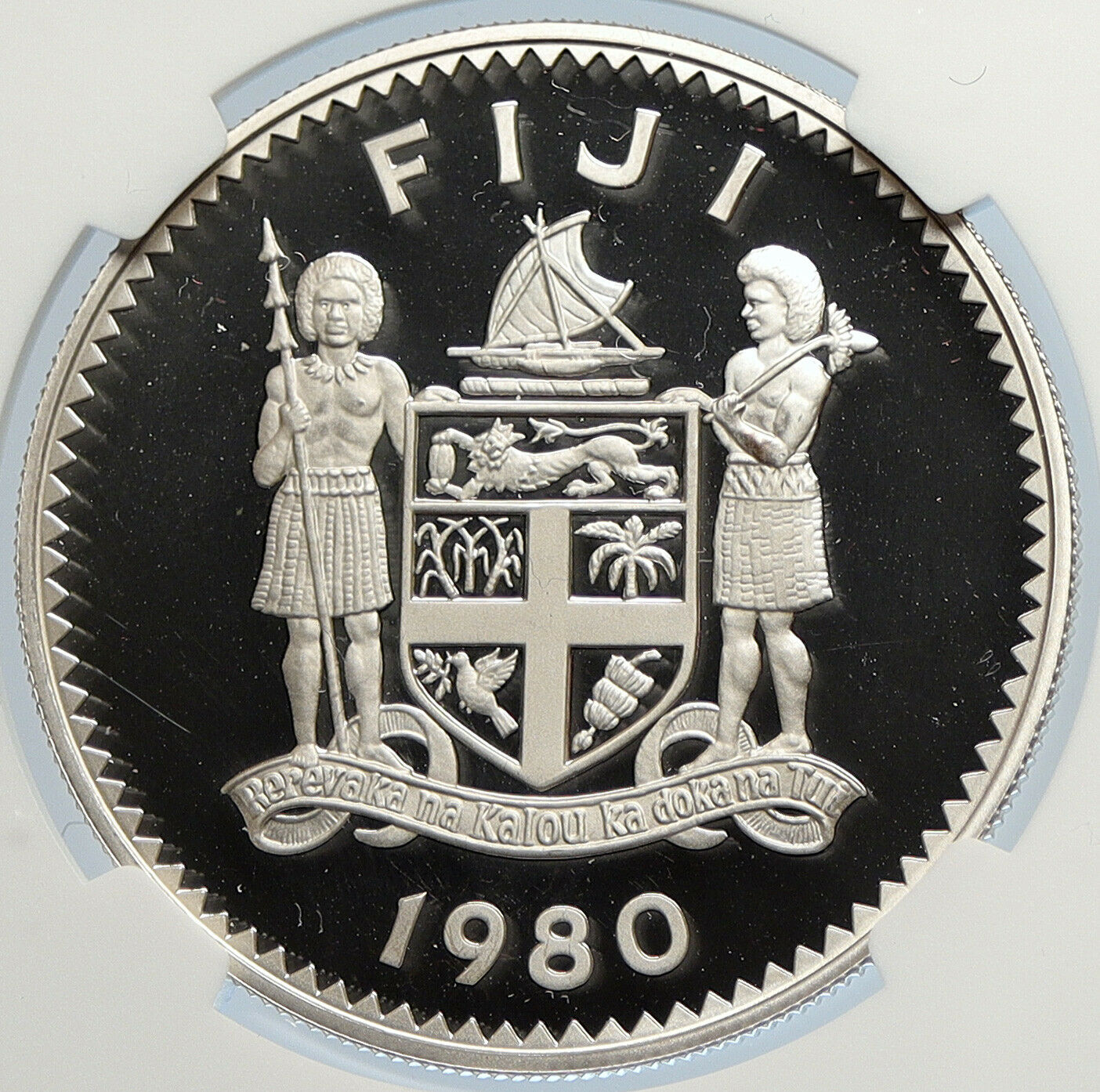 1980 FIJI UK Elizabeth II INDEPENDENCE Charles Proof Silver $10 Coin NGC i105776