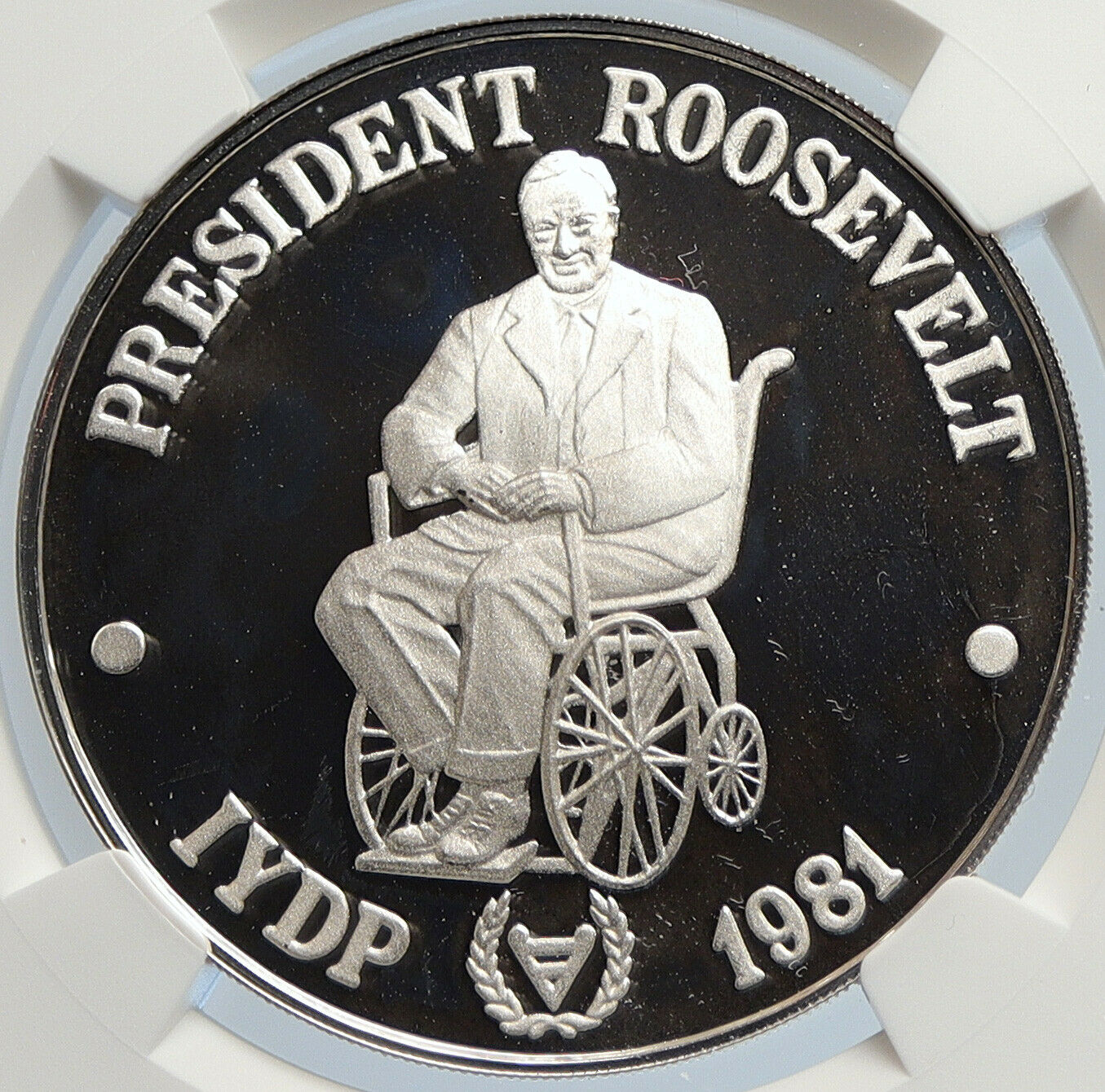 1980 SAMOA British US PRESIDENT Roosevelt Proof Silver $10 Tala Coin NGC i105771