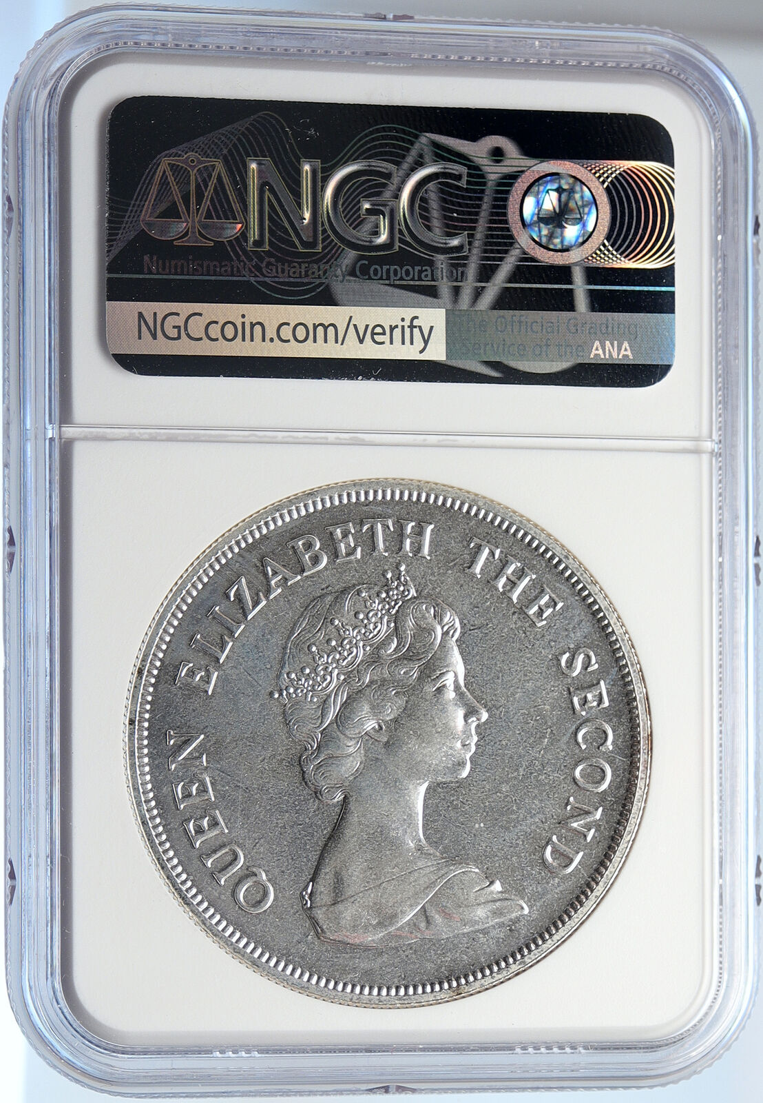 1980 TUVALU Ellice Islands Elizabeth II DUKE'S AWARD Silver $10 Coin NGC i105781