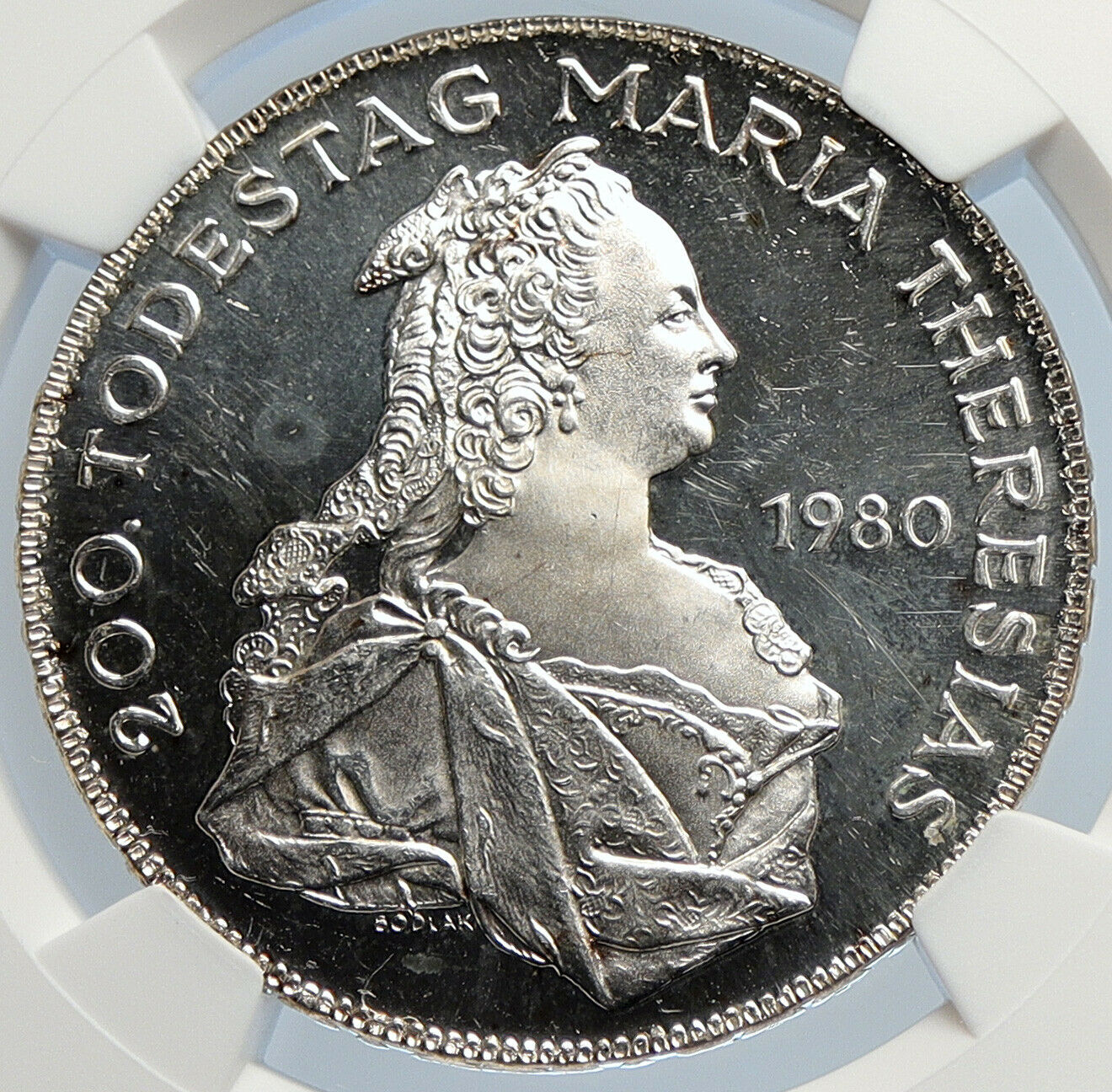 1980 AUSTRIA Queen Maria Theresa VINTAGE 500 Schilling Austrian NGC Coin i105793