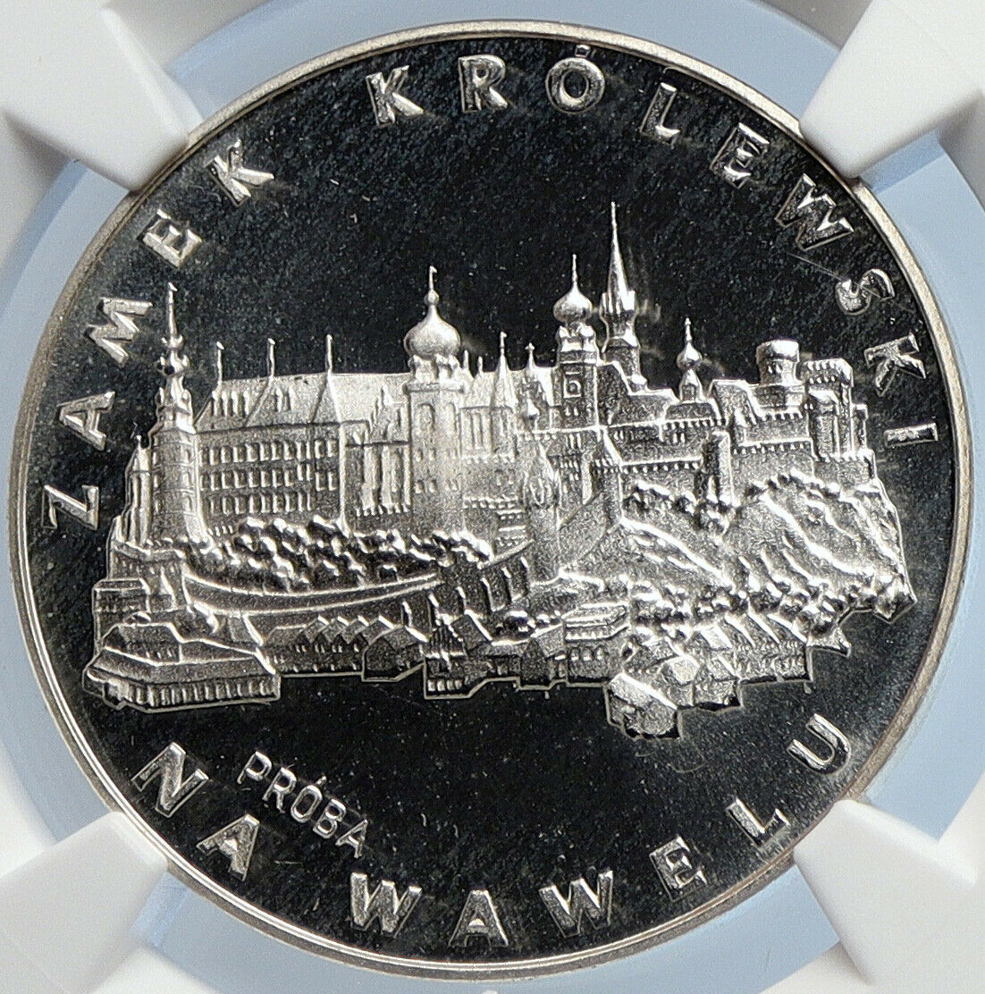 1977 POLAND Wawel Royal Castle VINTAGE Proof Silver 100 Zlotych Coin NGC i105851