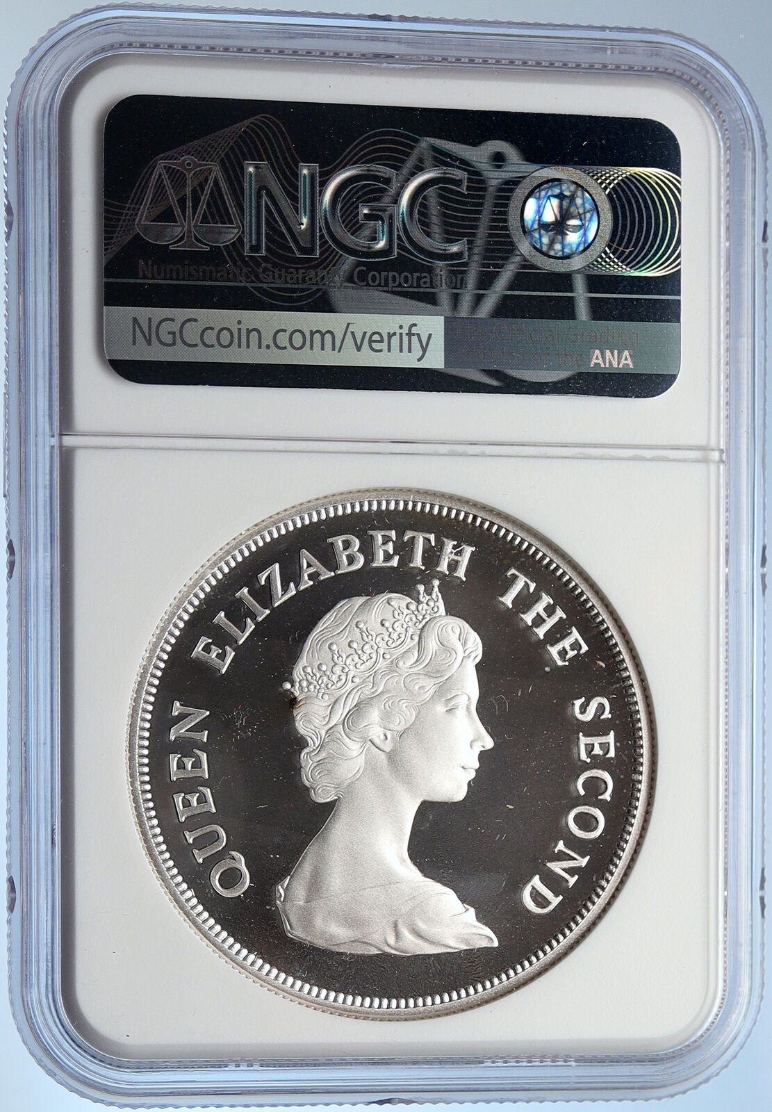 1980 TUVALU Ellice Islands UK Elizabeth II 80Y Proof Silver $10 Coin NGC i105868