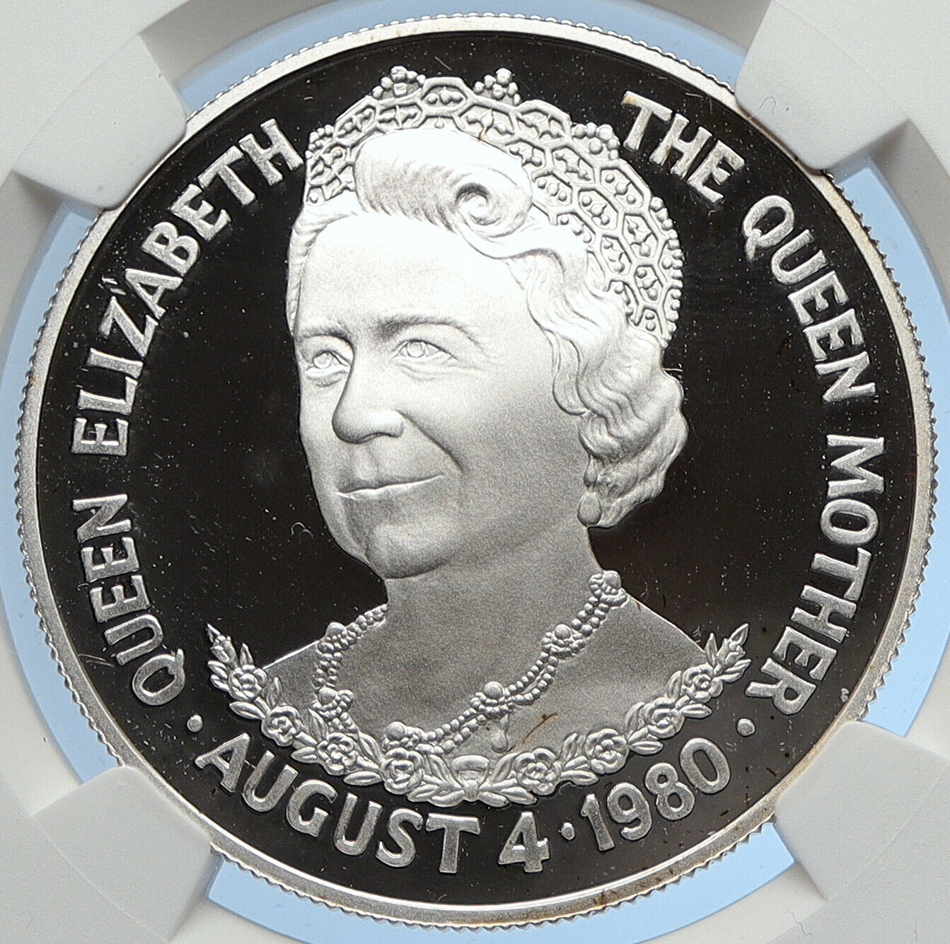 1977 TRISTAN da CUNHA Elizabeth II QUEEN Proof Silver 25 Pence Coin NGC i105870