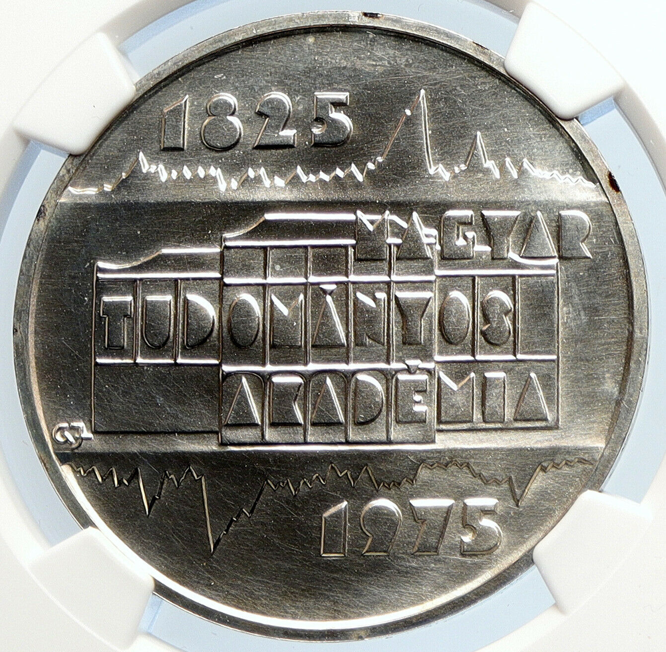 1975 HUNGARY Academy of Sciences 150 Yr Proof Silver 200 Forint Coin NGC i105897