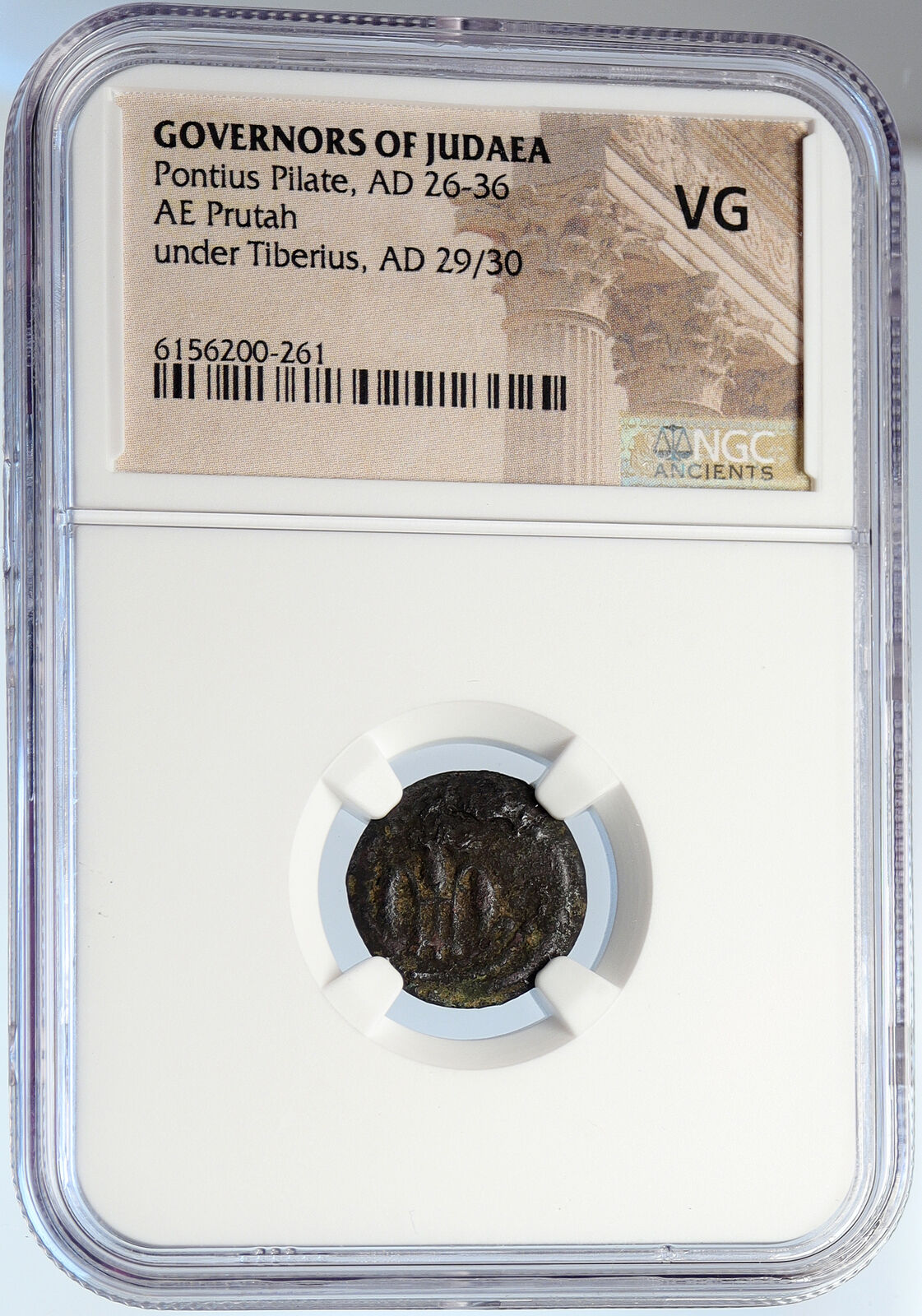 PONTIUS PILATE Tiberius Jerusalem JESUS Crucifixion Old Roman Coin NGC i105936