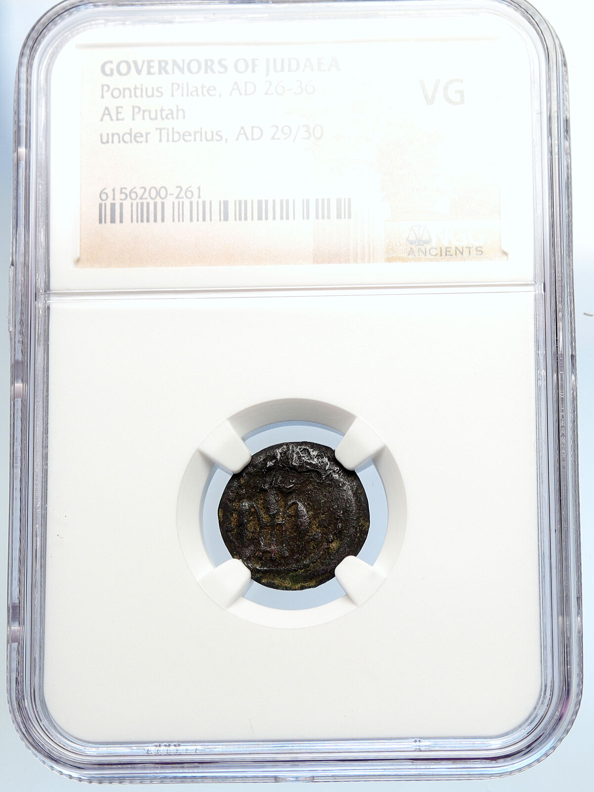 PONTIUS PILATE Tiberius Jerusalem JESUS Crucifixion Old Roman Coin NGC i105936