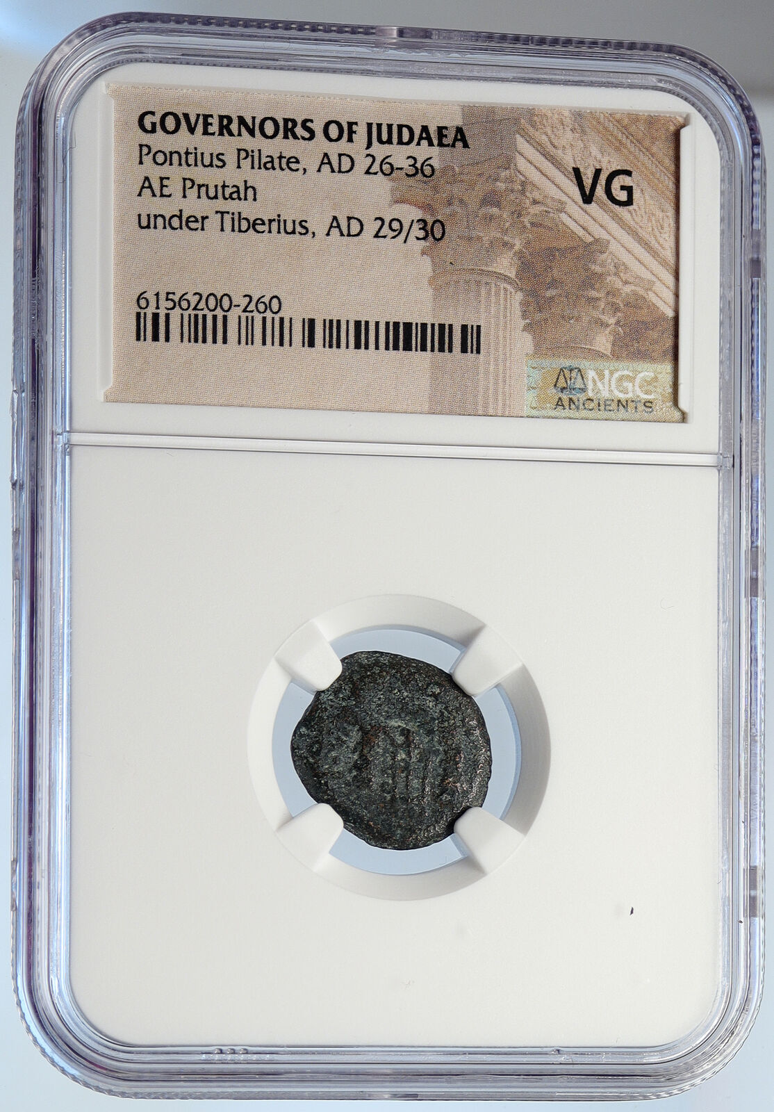 PONTIUS PILATE Tiberius Jerusalem JESUS Crucifixion Old Roman Coin NGC i105935