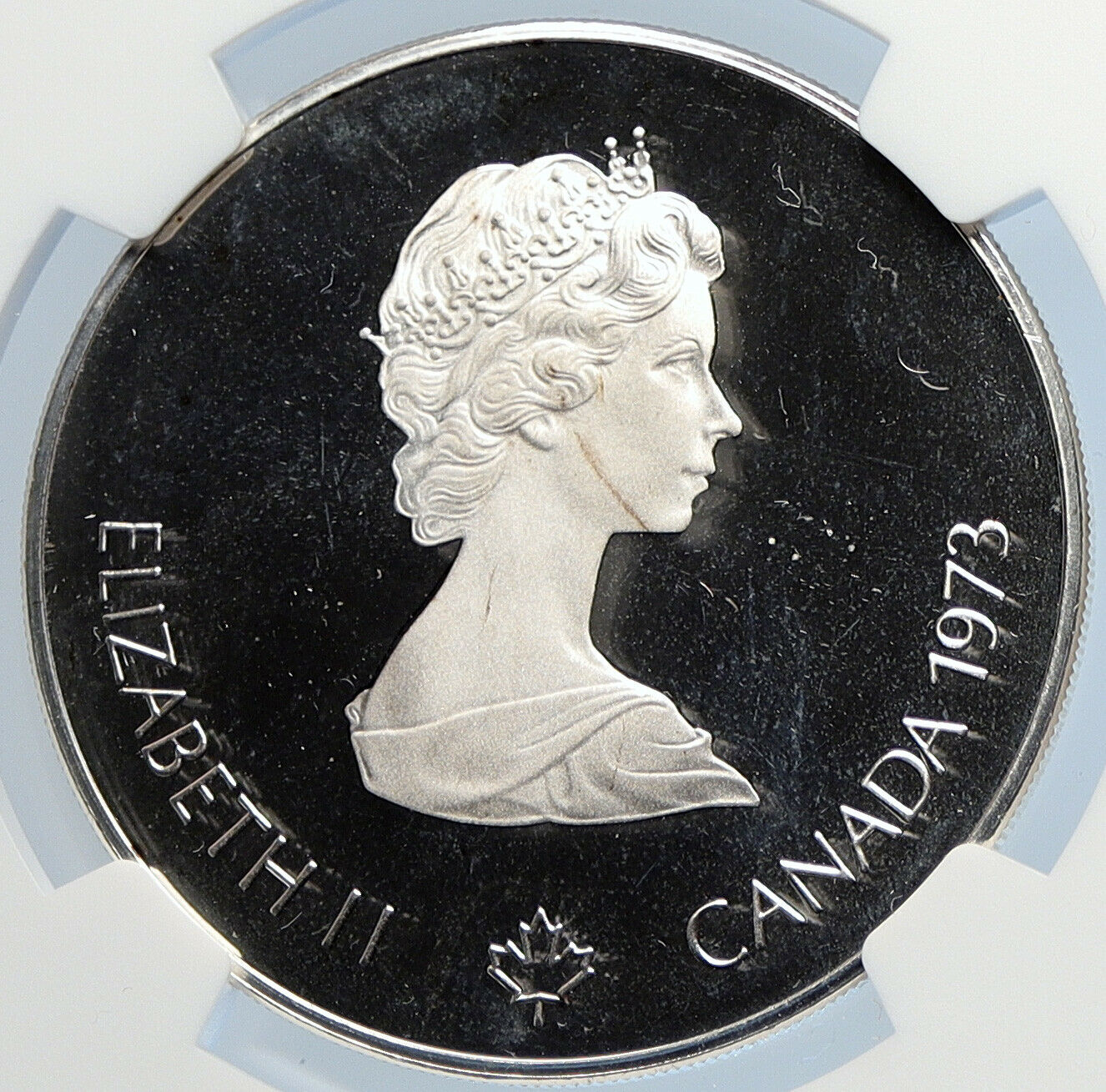 1973 CANADA Elizabeth II Olympic Montreal SAILBOATS PF Silver 5 Coin NGC i105924