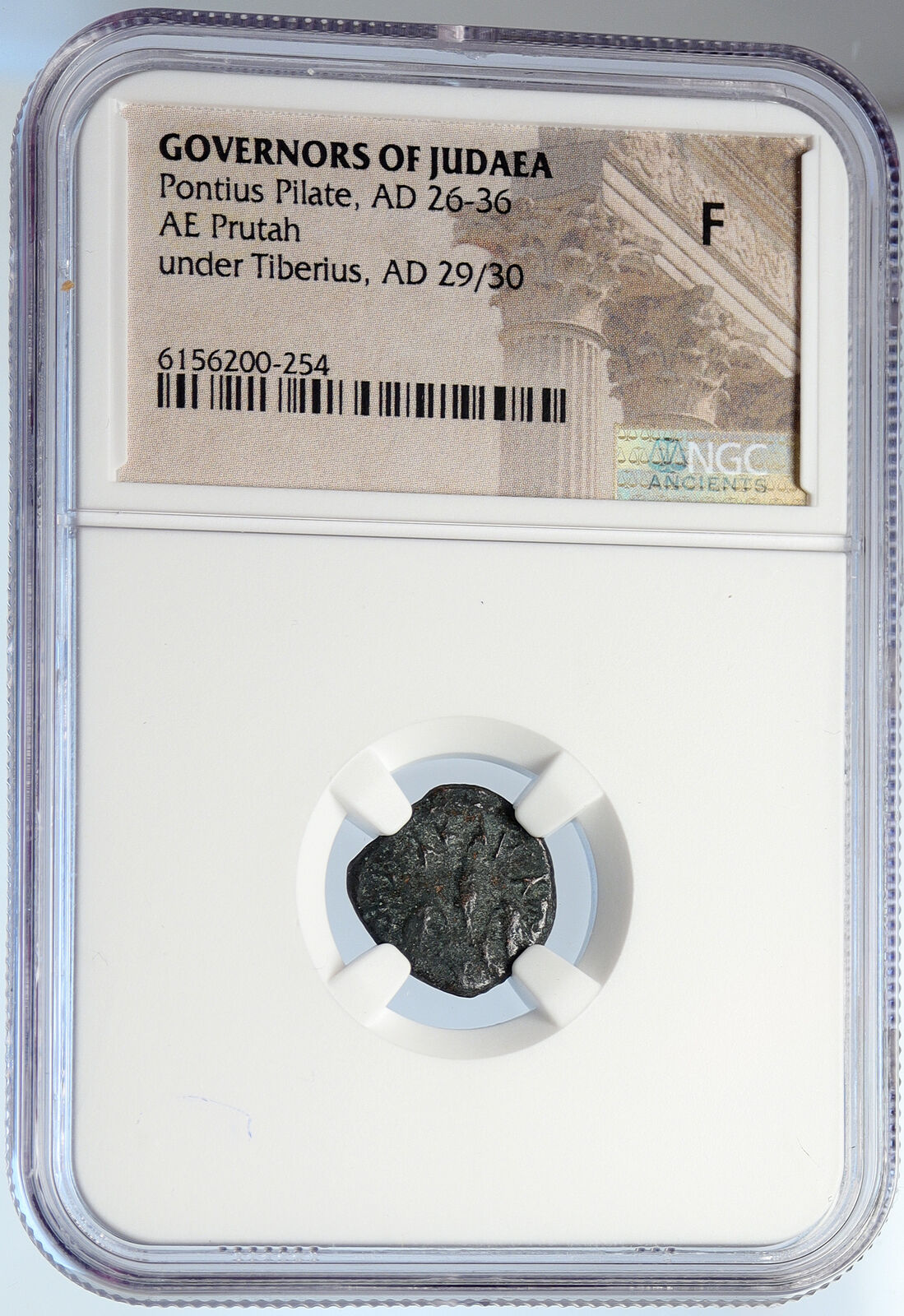 PONTIUS PILATE Tiberius Jerusalem JESUS Crucifixion Old Roman Coin NGC i105929