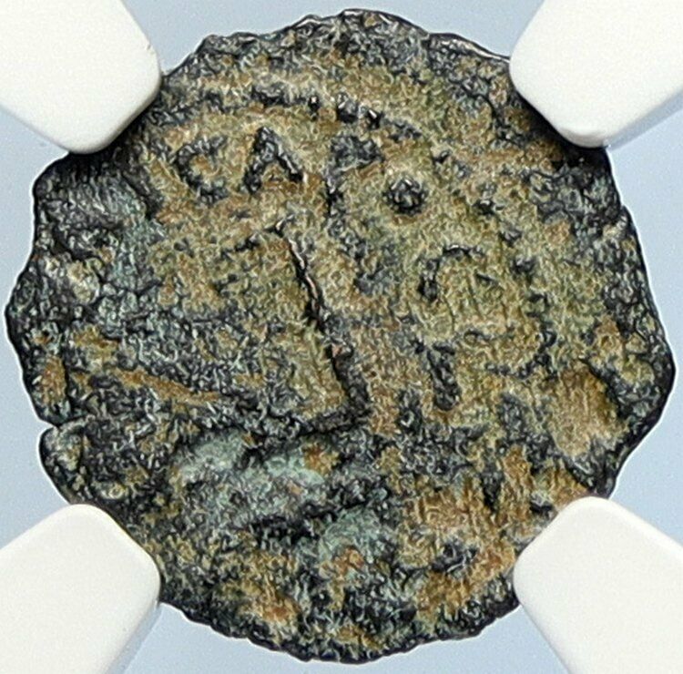 PONTIUS PILATE Tiberius Jerusalem JESUS Crucifixion Old Roman Coin NGC i105938