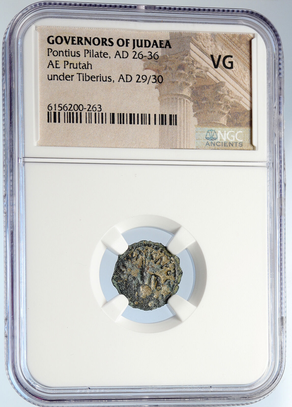 PONTIUS PILATE Tiberius Jerusalem JESUS Crucifixion Old Roman Coin NGC i105938