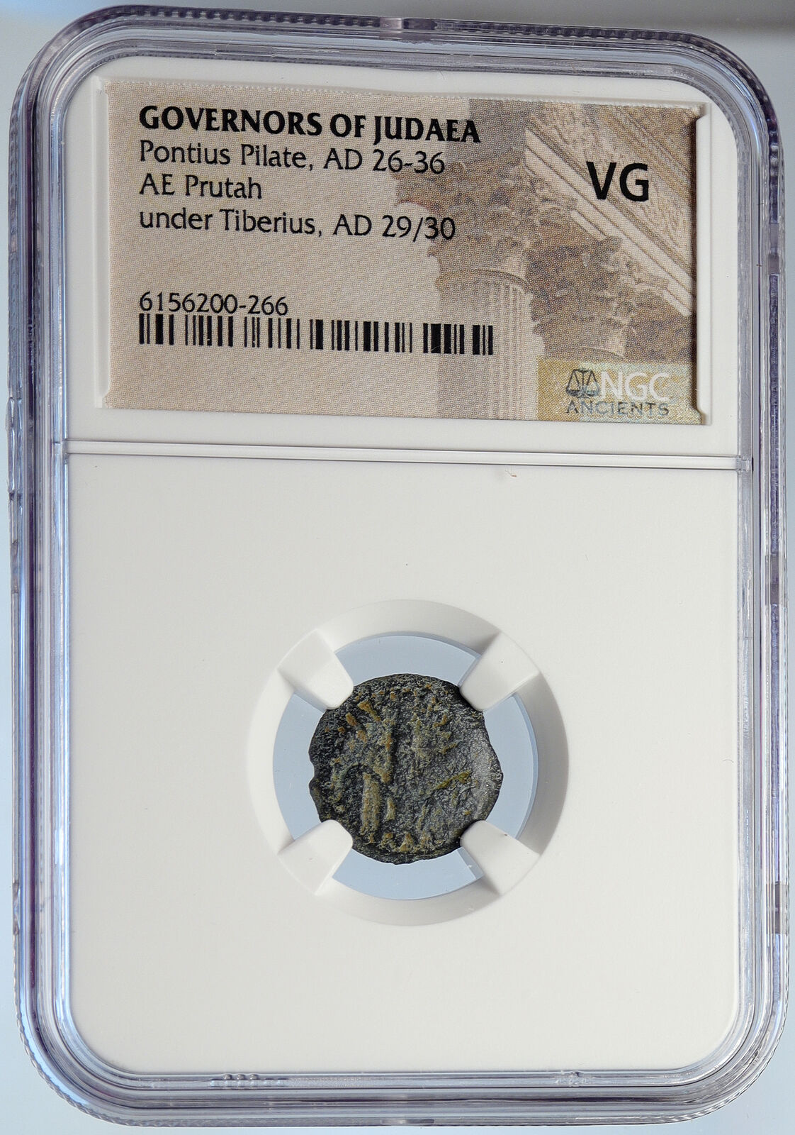 PONTIUS PILATE Tiberius Jerusalem JESUS Crucifixion Old Roman Coin NGC i105941