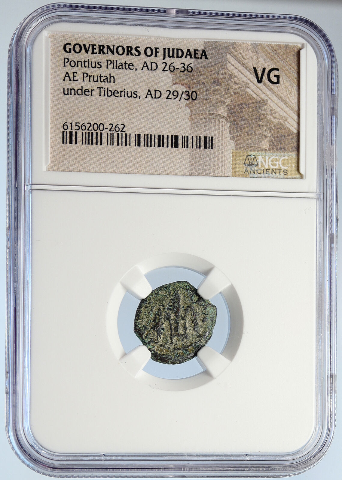 PONTIUS PILATE Tiberius Jerusalem JESUS Crucifixion Old Roman Coin NGC i105937