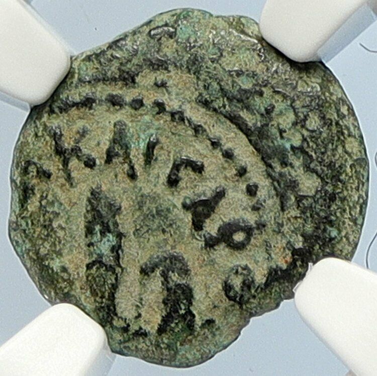 PONTIUS PILATE Tiberius Jerusalem JESUS Crucifixion Old Roman Coin NGC i105943