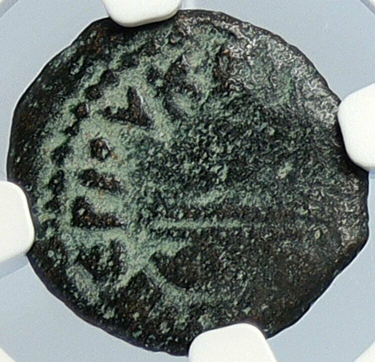 PONTIUS PILATE Tiberius Jerusalem JESUS Crucifixion Old Roman Coin NGC i105944