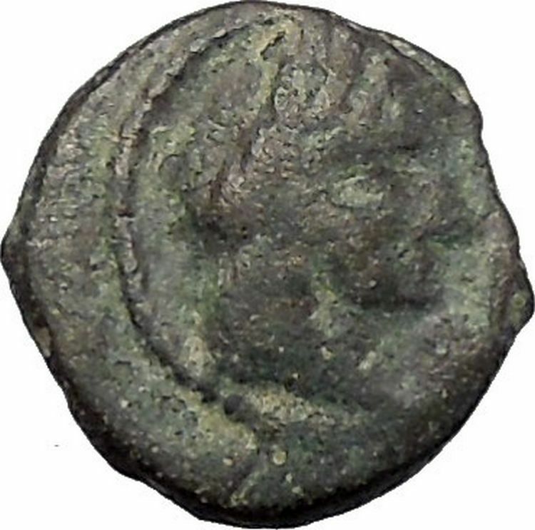 Aretas IV Arab Kingdom of Nabataea PETRA 5BC Original Ancient Greek Coin i47491