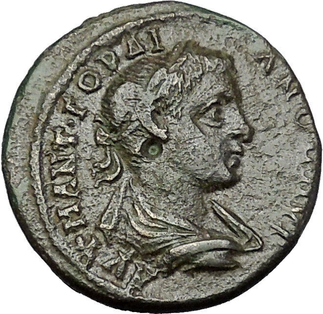 GORDIAN III 238AD Odessos Thrace GREAT GOD DERZELAS Ancient Roman Coin i50920