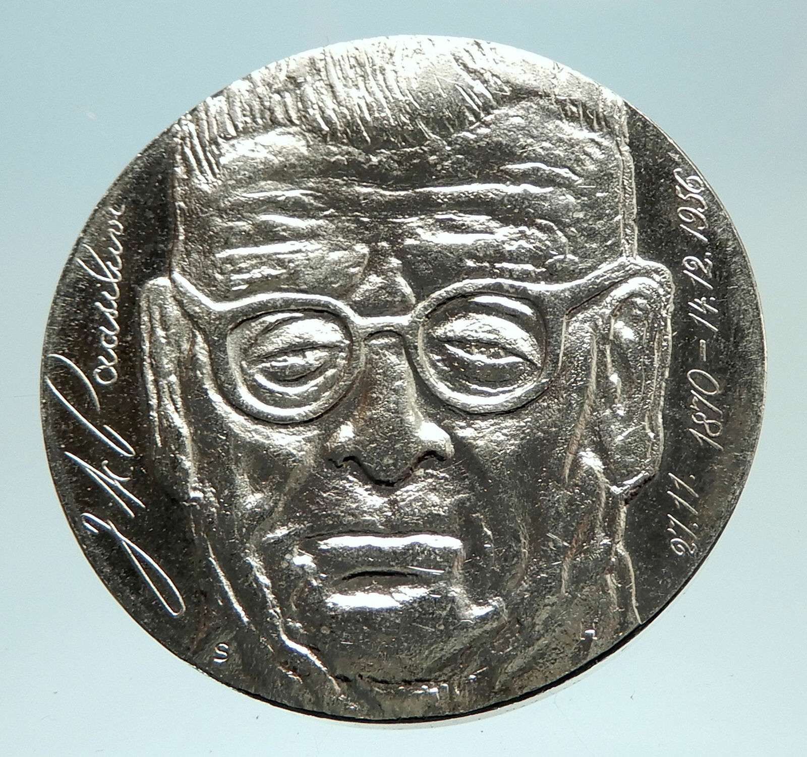 1970 FINLAND President Paasikivi Genuine Silver 10 Markkaa Finnish Coin i76755