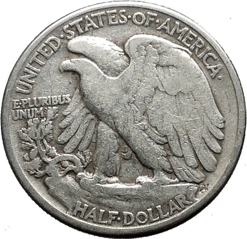 1942 WALKING LIBERTY Half Dollar Bald Eagle United States Silver Coin i44710