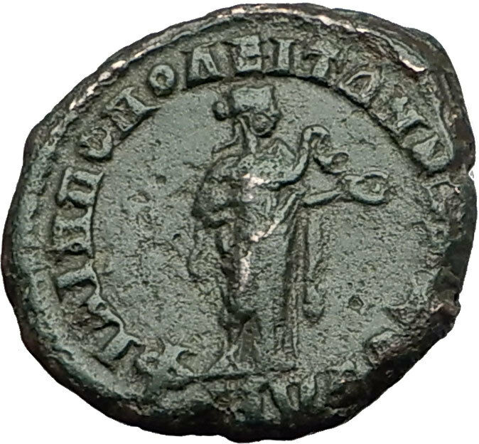 Elagabalus 218AD Philippopolis Thrace HYGEIA SERPENT Ancient Roman Coin i59408