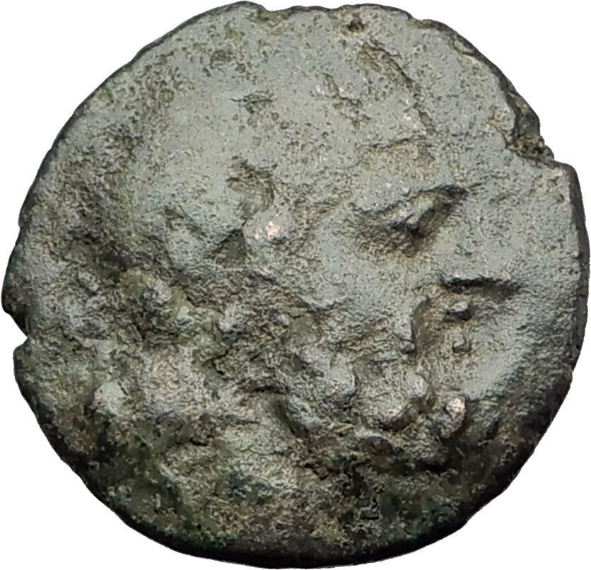 AMPHIPOLIS in MACEDONIA 95BC RARE R1 Ancient Greek Coin JUPITER GALLEY i63842