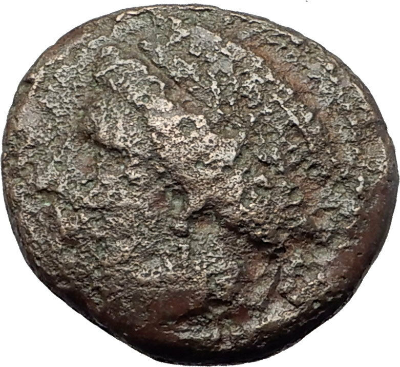 AIGOSPOTAMOI in THRACE 300BC Demeter Goat Authentic Ancient Greek Coin i63838