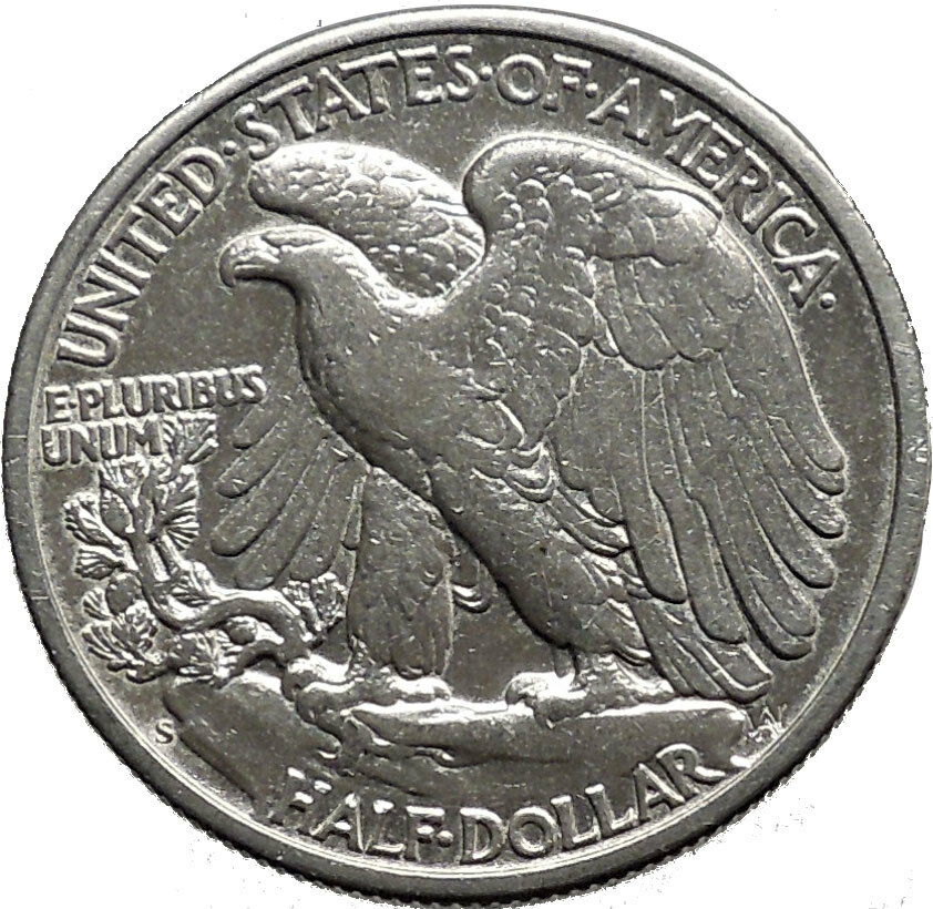 1946 WALKING LIBERTY Half Dollar Bald Eagle United States Silver Coin i44668