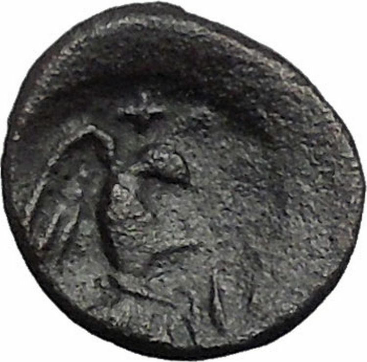 CHALKIS in EUBOEA 290BC Hera Eagle Serpent Authentic Ancient Greek Coin i48798