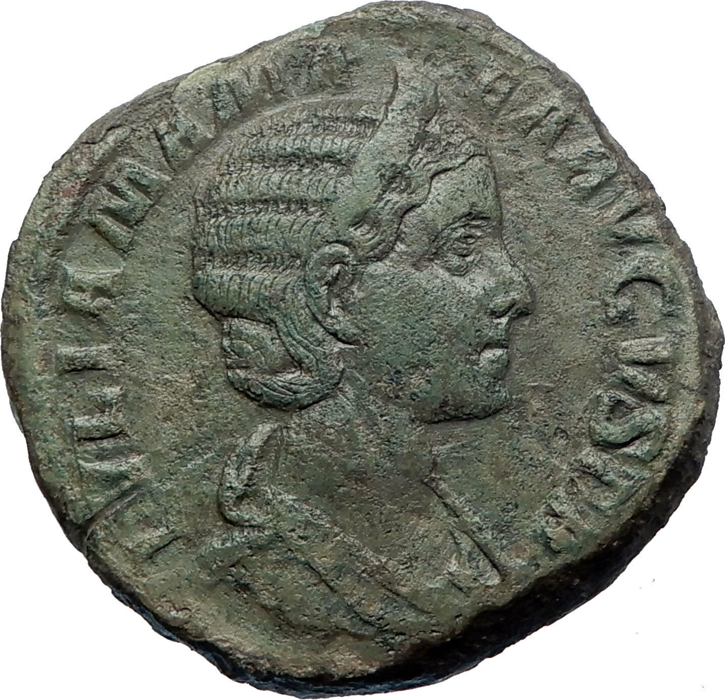 JULIA MAMAEA 231AD Sestertius Big Authentic ROME Ancient Roman Coin JUNO i73184