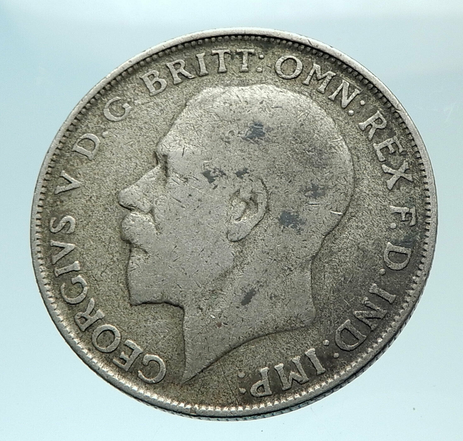 1922 Great Britain UK United Kingdom Big SILVER FLORIN Coin King George V i78833