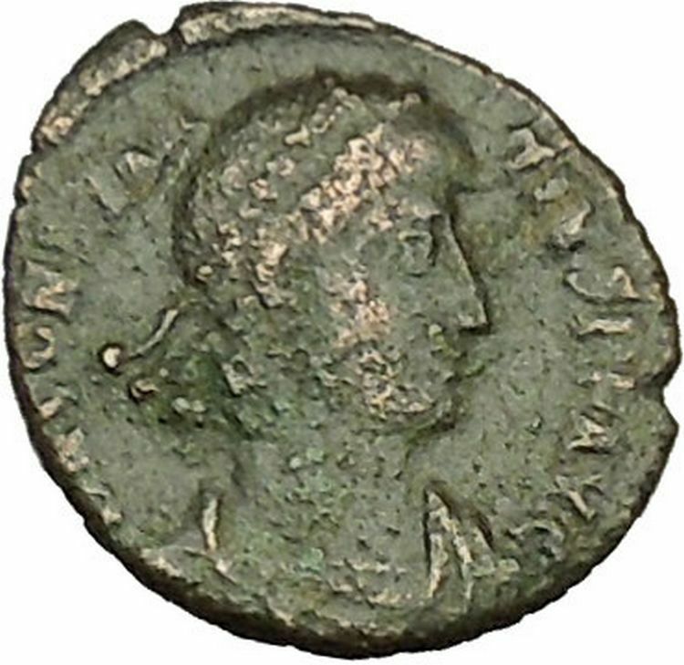 CONSTANTIUS II Constantine the Great son Roman Coin Battle Horse man i40406