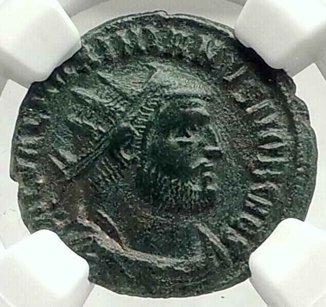 GALERIUS as Caesar w Jupiter Authentic Ancient 295AD Roman Coin NGC i76321