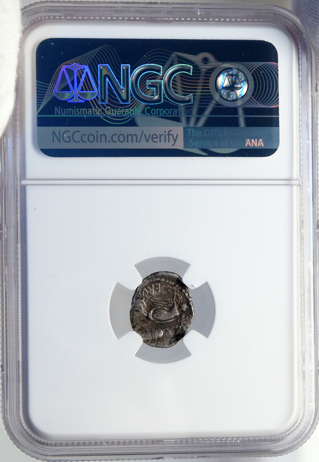 Roman Republic Rome Neptune Asclepius Altar Tiber Ancient Roman Coin NGC i82614