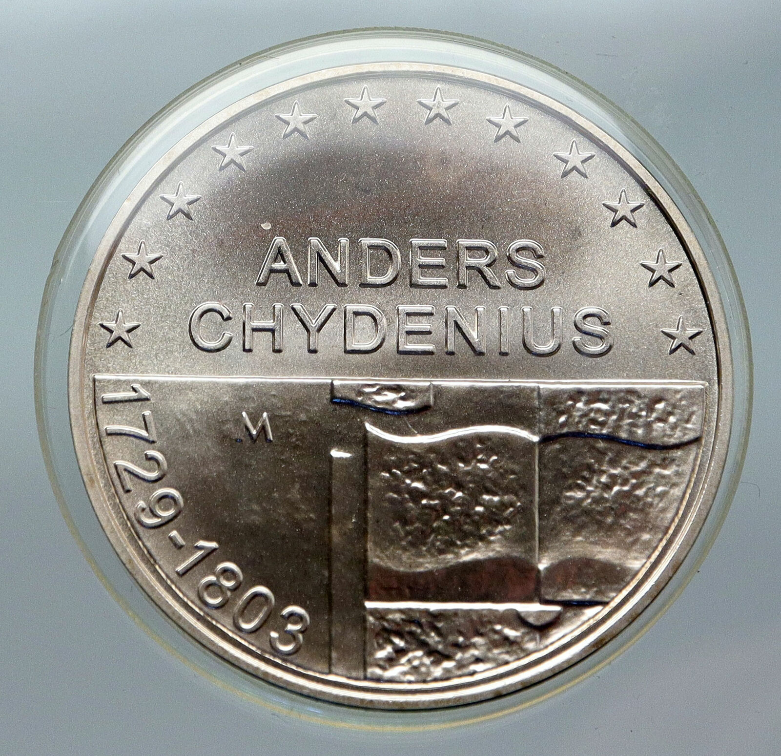 2003 FINLAND Philosopher ANDERS CHYDENIUS Silver 10 Euro Finnish Coin i85582