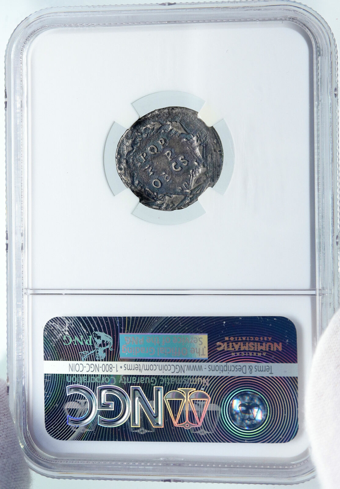 CLAUDIUS very rare DENARIUS 49AD Ancient Silver Roman Coin NGC Certified i86171