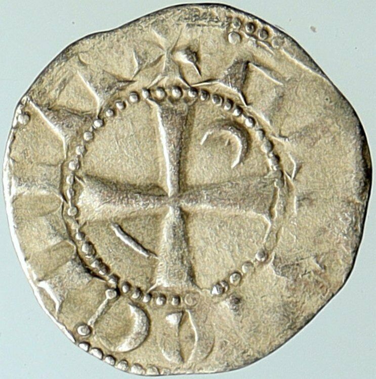 CRUSADERS Antioch Prince BOHEMOND III Byzantine Time Silver Coin CROSS i101279