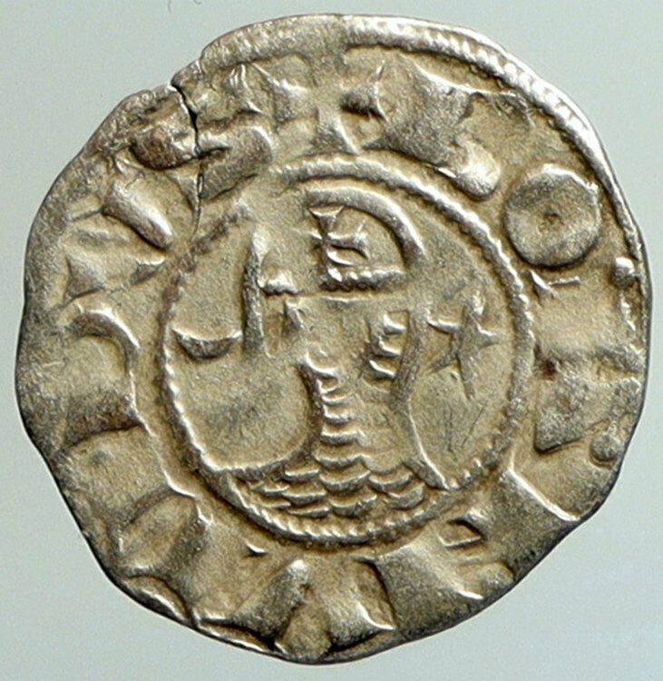 CRUSADERS Antioch Prince BOHEMOND III Byzantine Time Silver Coin CROSS i101294