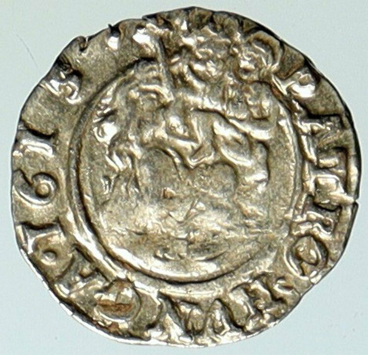 1615 KB HUNGARY King Matyas Matthias II Madonna Child Silver Denier Coin i101298