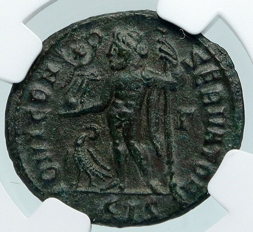 LICINIUS I Authentic Ancient 315AD Original Roman Coin JUPITER EAGLE NGC i89430