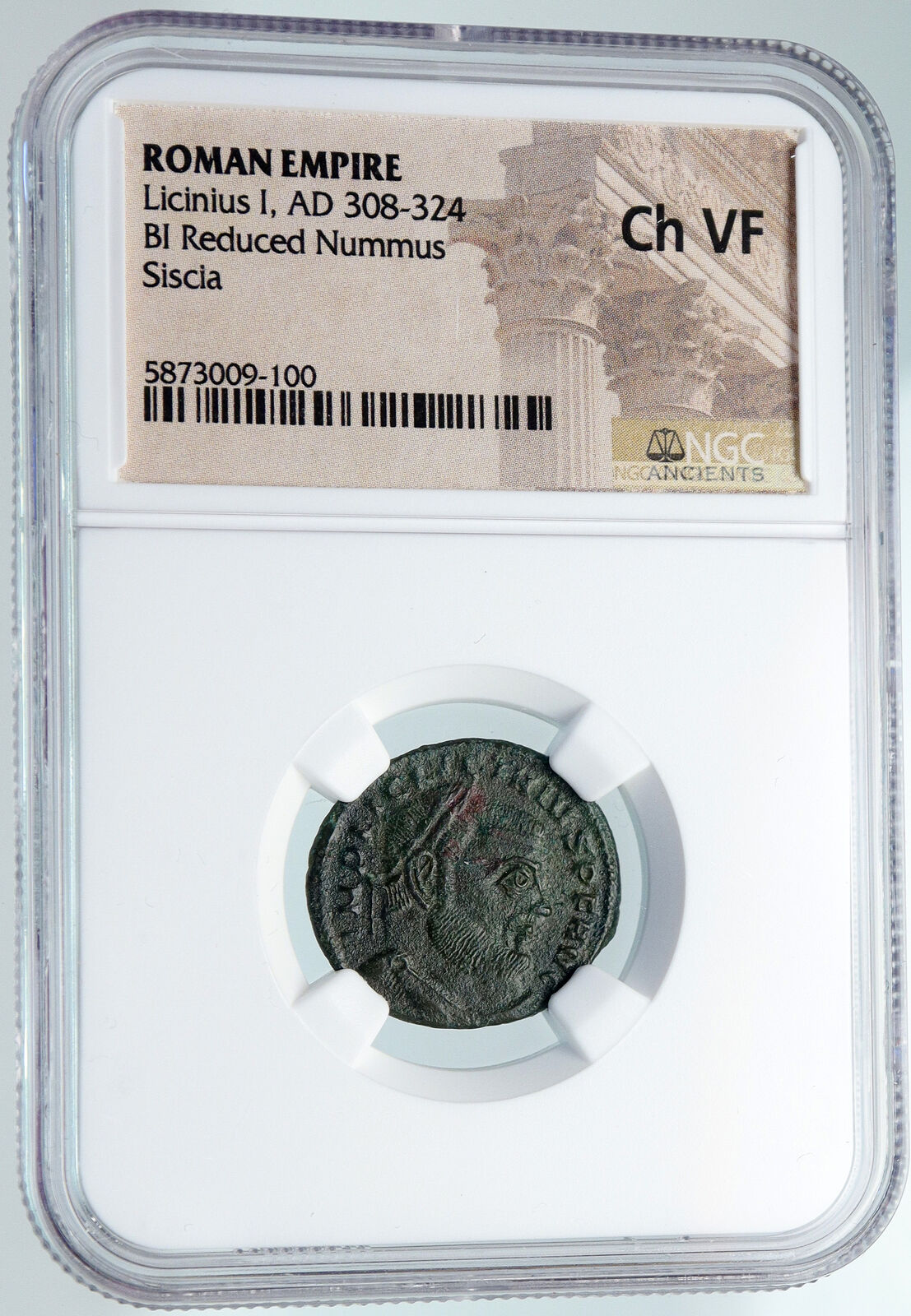 LICINIUS I Authentic Ancient 315AD Original Roman Coin JUPITER EAGLE NGC i89430