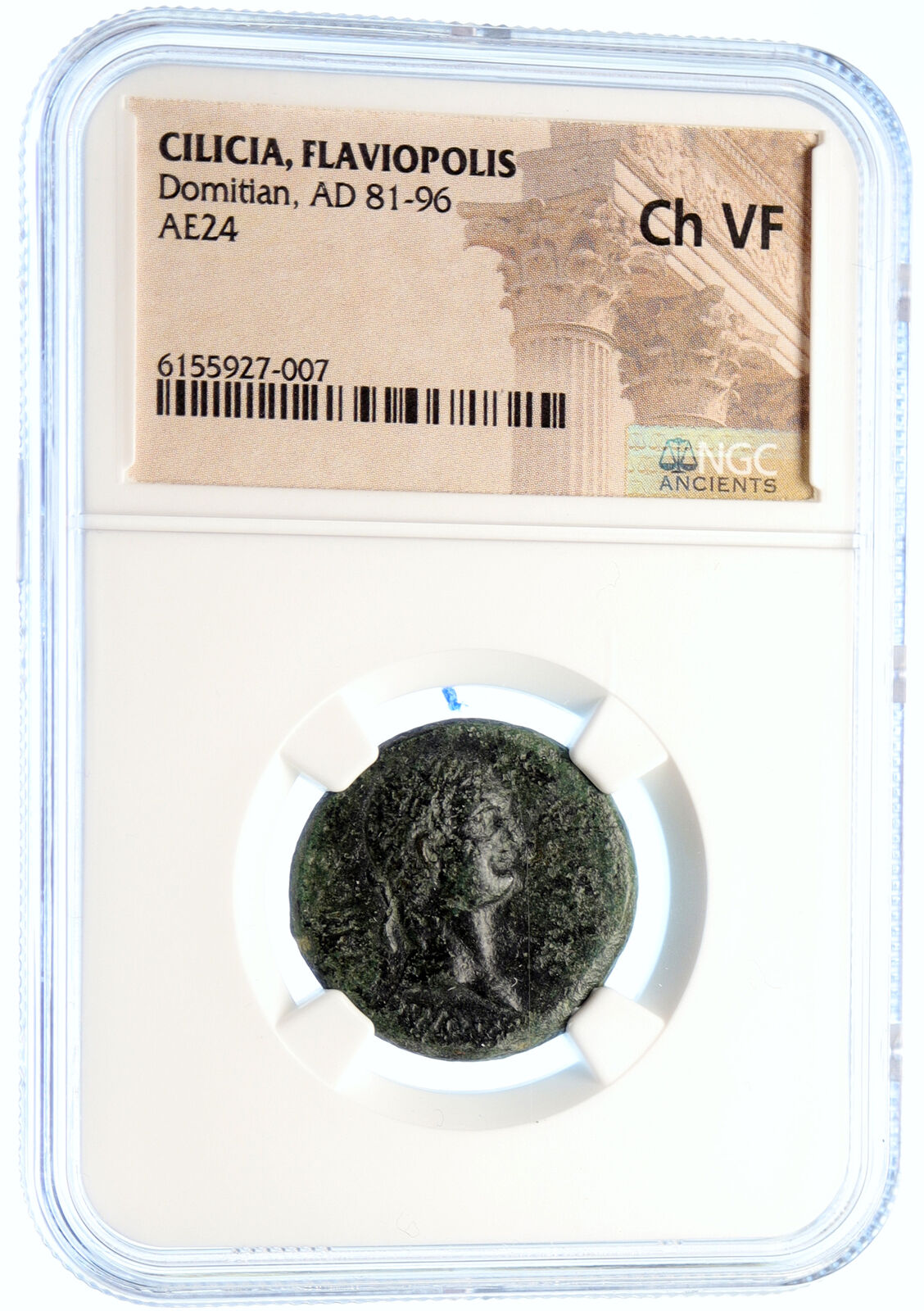 DOMITIAN Authentic Ancient 89AD ANTIQUE OLD Roman Coin CILICIA TYCHE NGC i95578