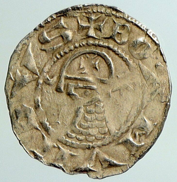 CRUSADERS Antioch Prince BOHEMOND III Byzantine Time Silver Coin CROSS i101296