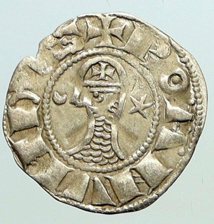 CRUSADERS Antioch Prince BOHEMOND III Byzantine Time Silver Coin CROSS i101286