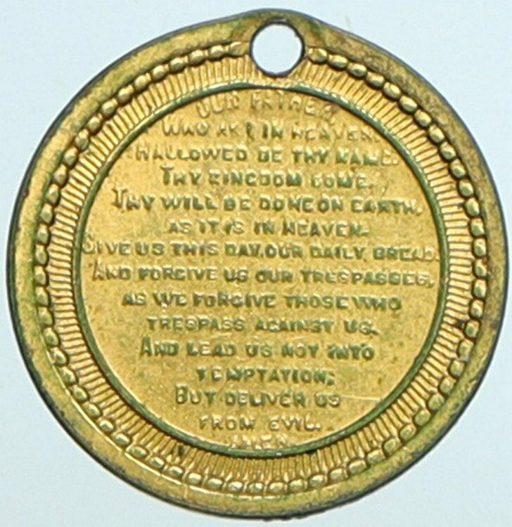 1882 UNITED STATES US Mint Philadelphia PENNSYLVANIA Lord's Prayer Medal i101631